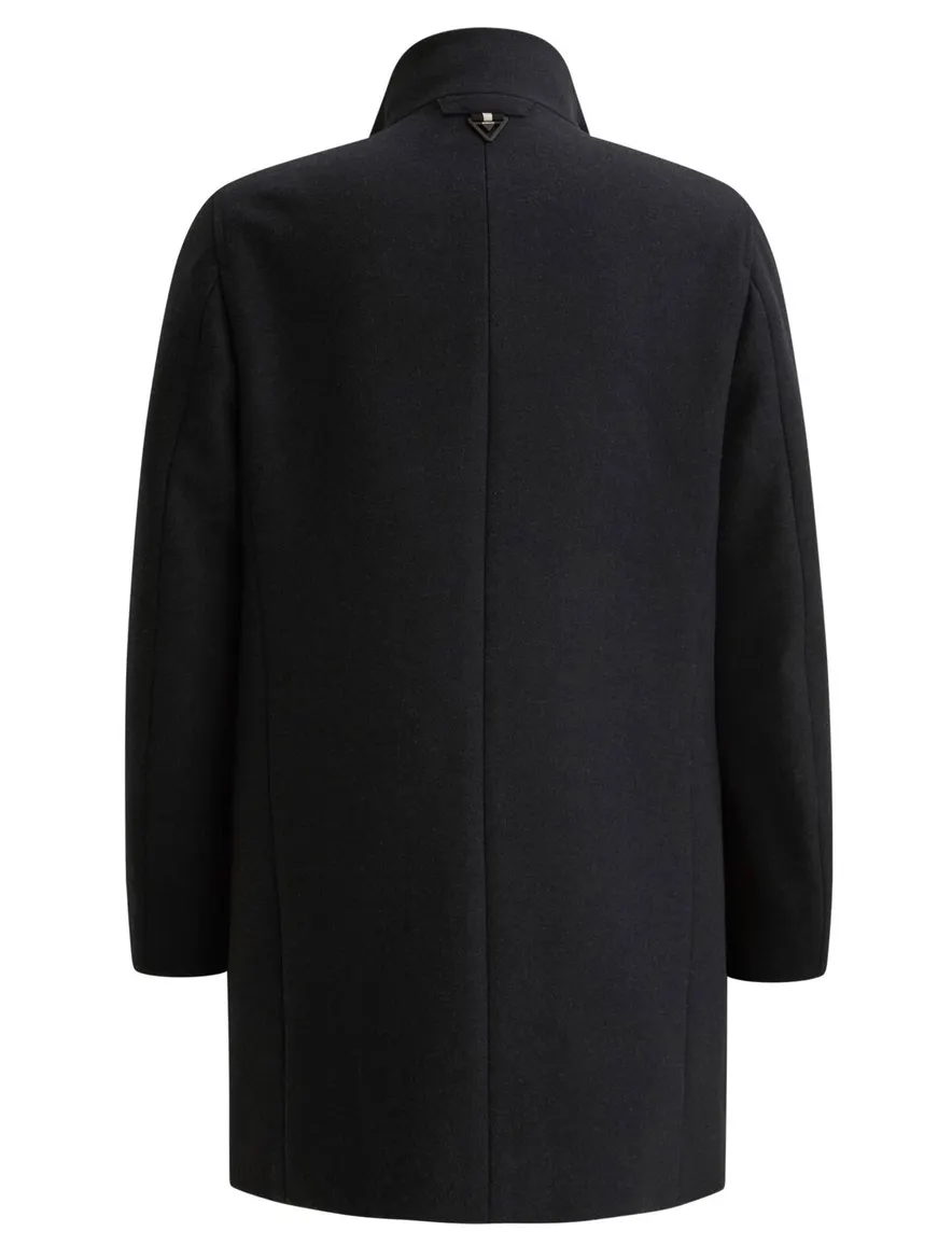 Vanguard overjas donkerblauw effen