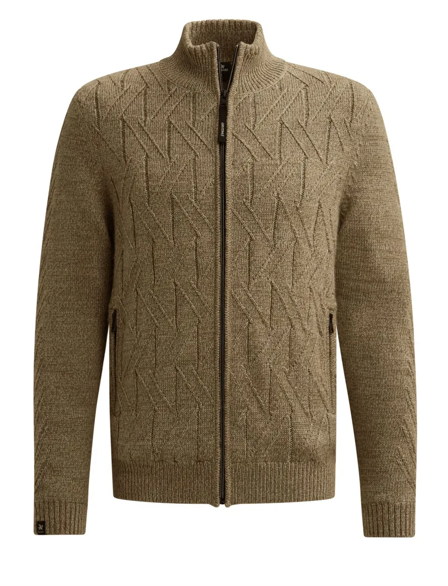 Vanguard vest beige structuur