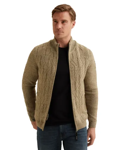 Vanguard Vest Vanguard beige acryl structuur