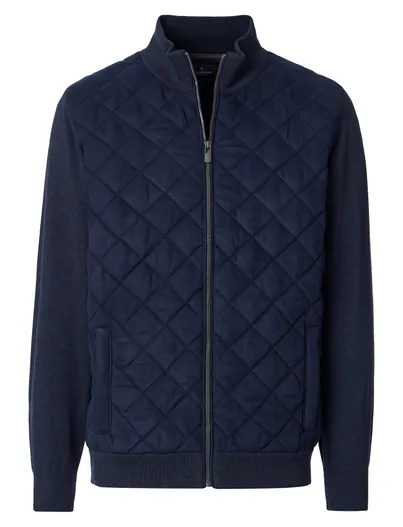 Casa Moda Casa Moda vest donkerblauw gevoerd