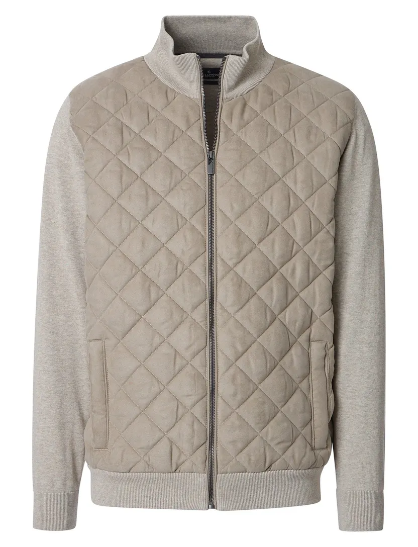 Vest Casa Moda beige gevoerd