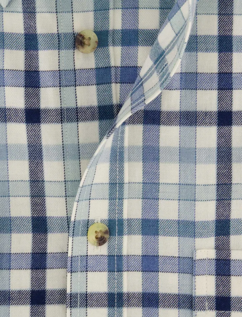 Overhemd Viyella blauw geruit