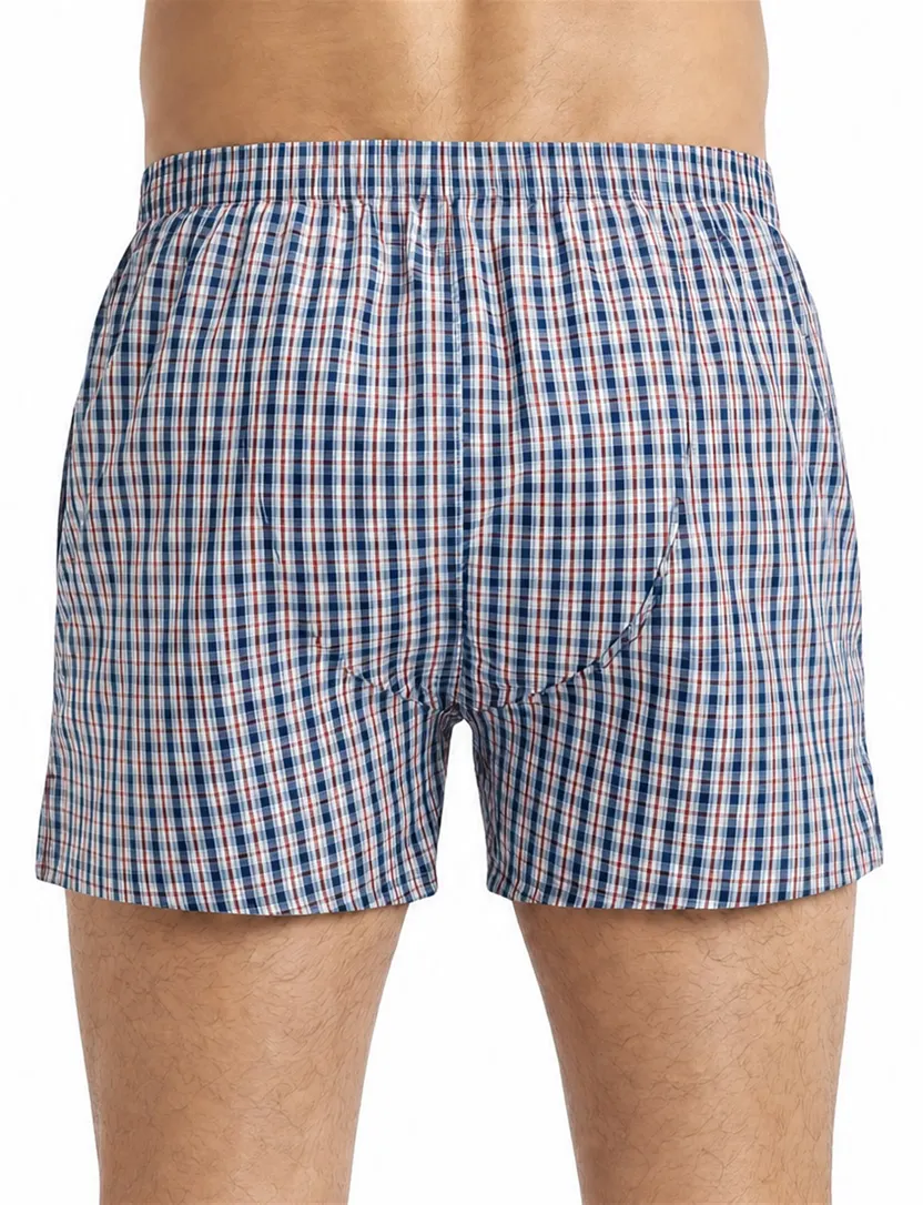Ondergoed Deal donkerblauw, rood en wit
