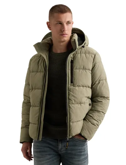 PME Legend PME Legend gewatteerde jas khaki waterafstotend