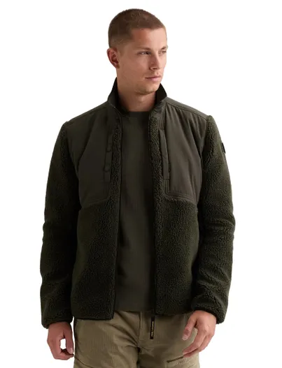 PME Legend PME Legend warme jas groen met borstzak