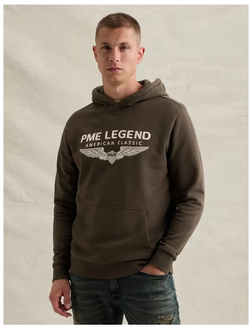 Hoodie PME Legend bruin PSW2608550-Turkish Coffee