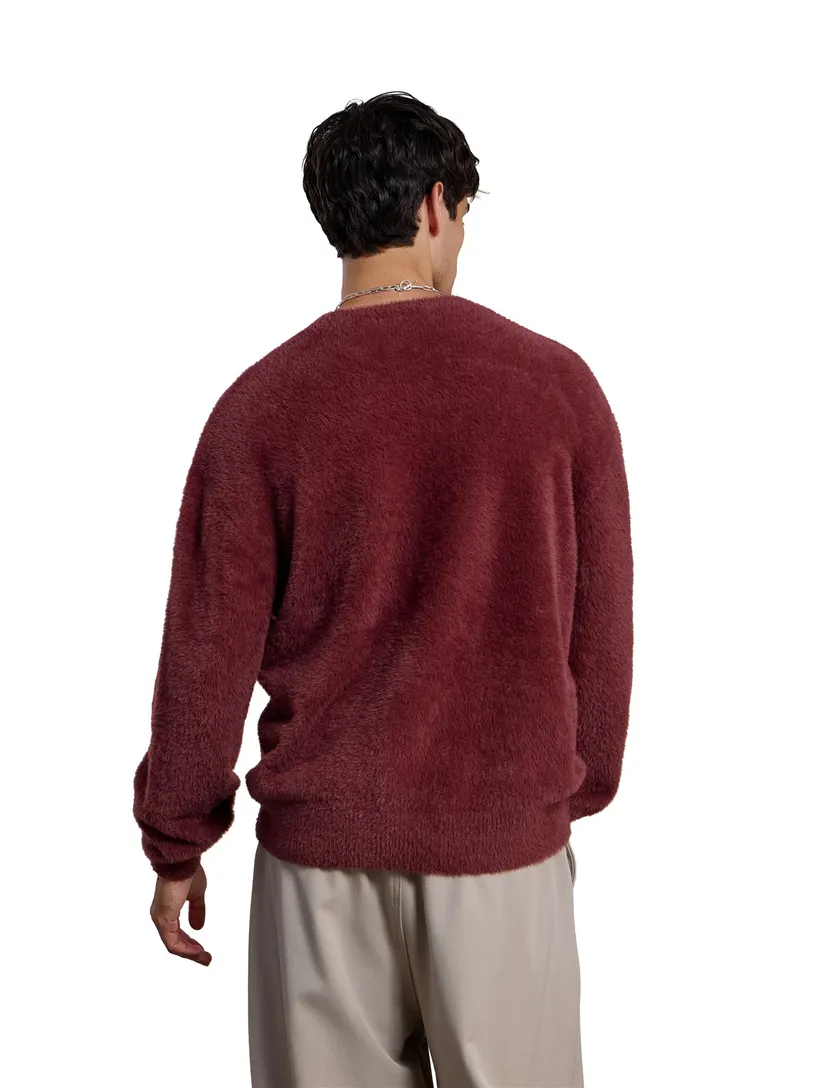 Trui Aeden bordeaux polyamide