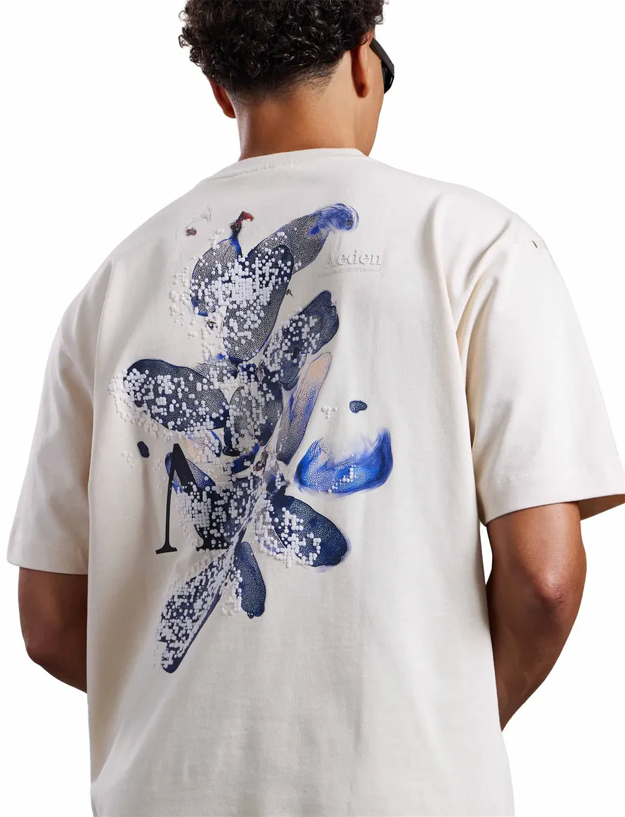 Wit T shirt Aeden backprint