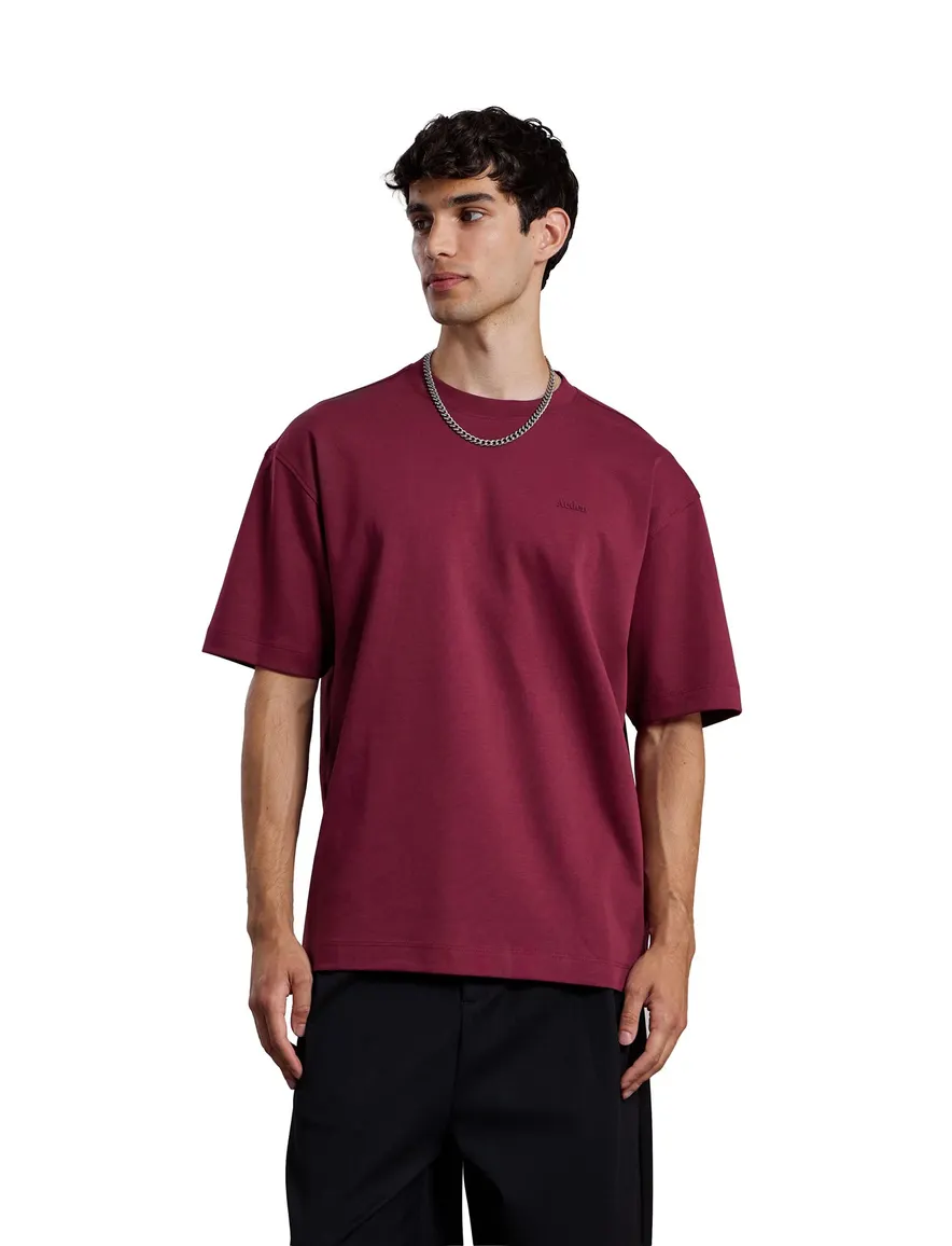 Aeden T shirt bordeaux met backprint