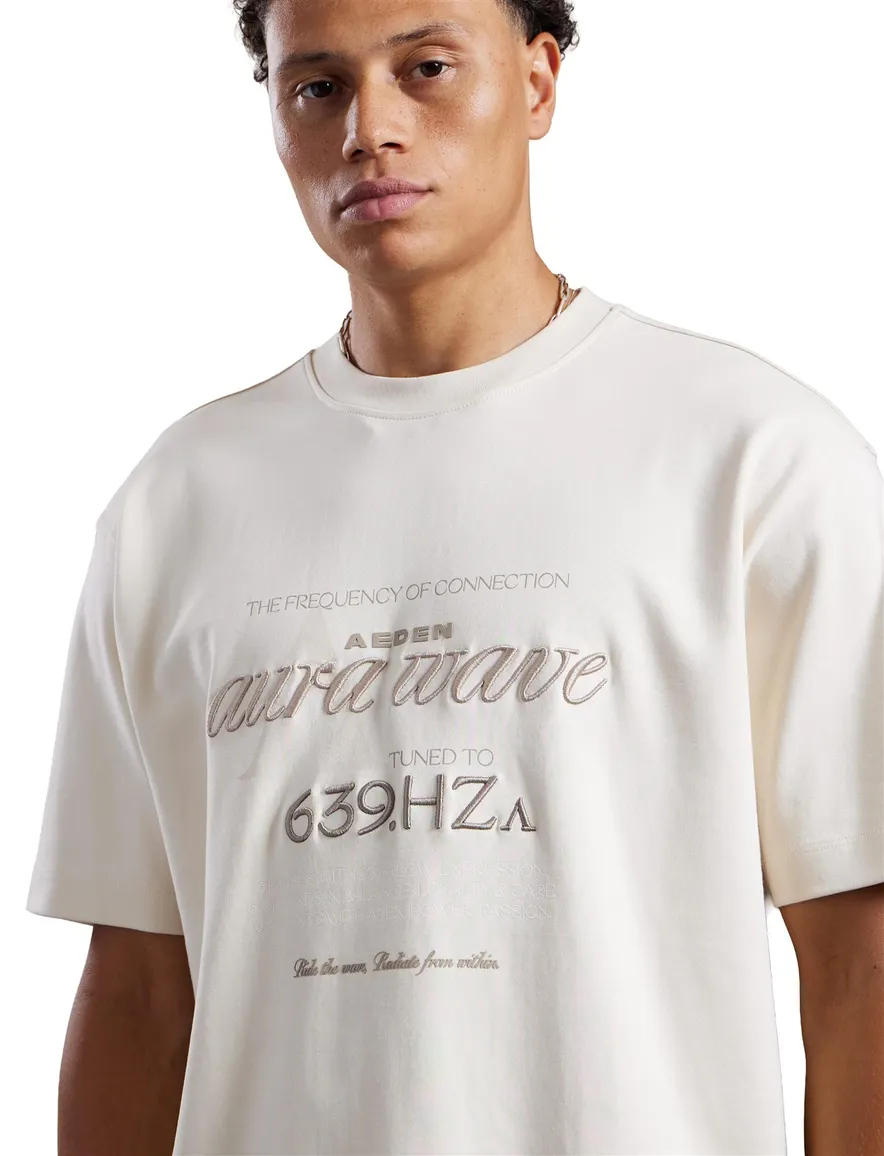 Wit T-shirt Aeden ronde hals