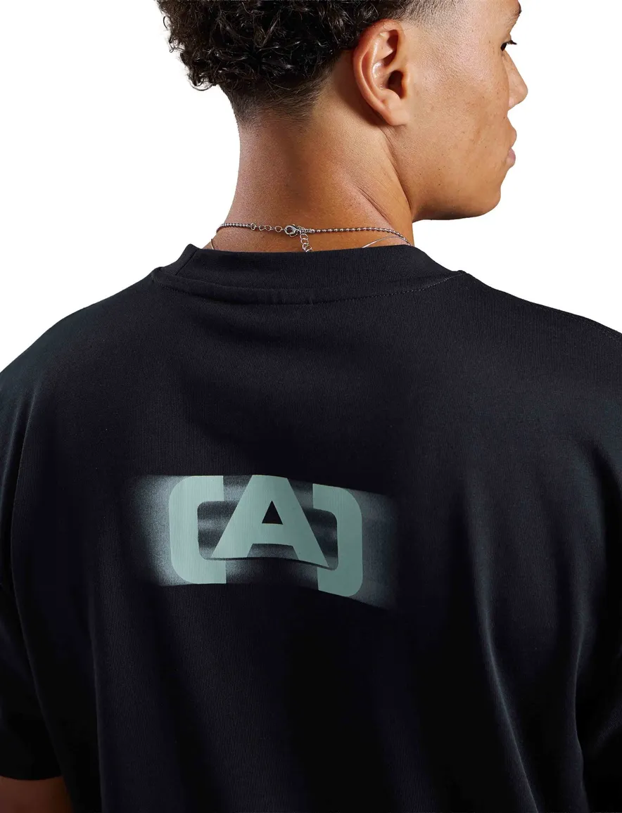 Aeden T shirt zwart geprint