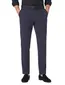 Hiltl chino met bandplooi donkerblauw