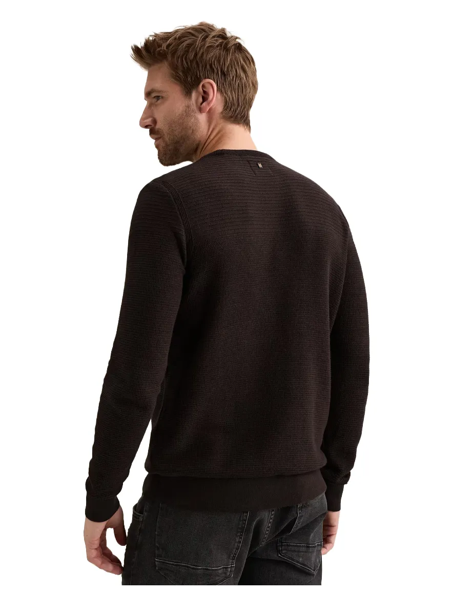 PME Legend trui ronde hals aubergine
