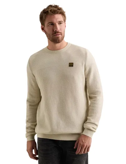 PME Legend PME Legend trui ronde hals beige
