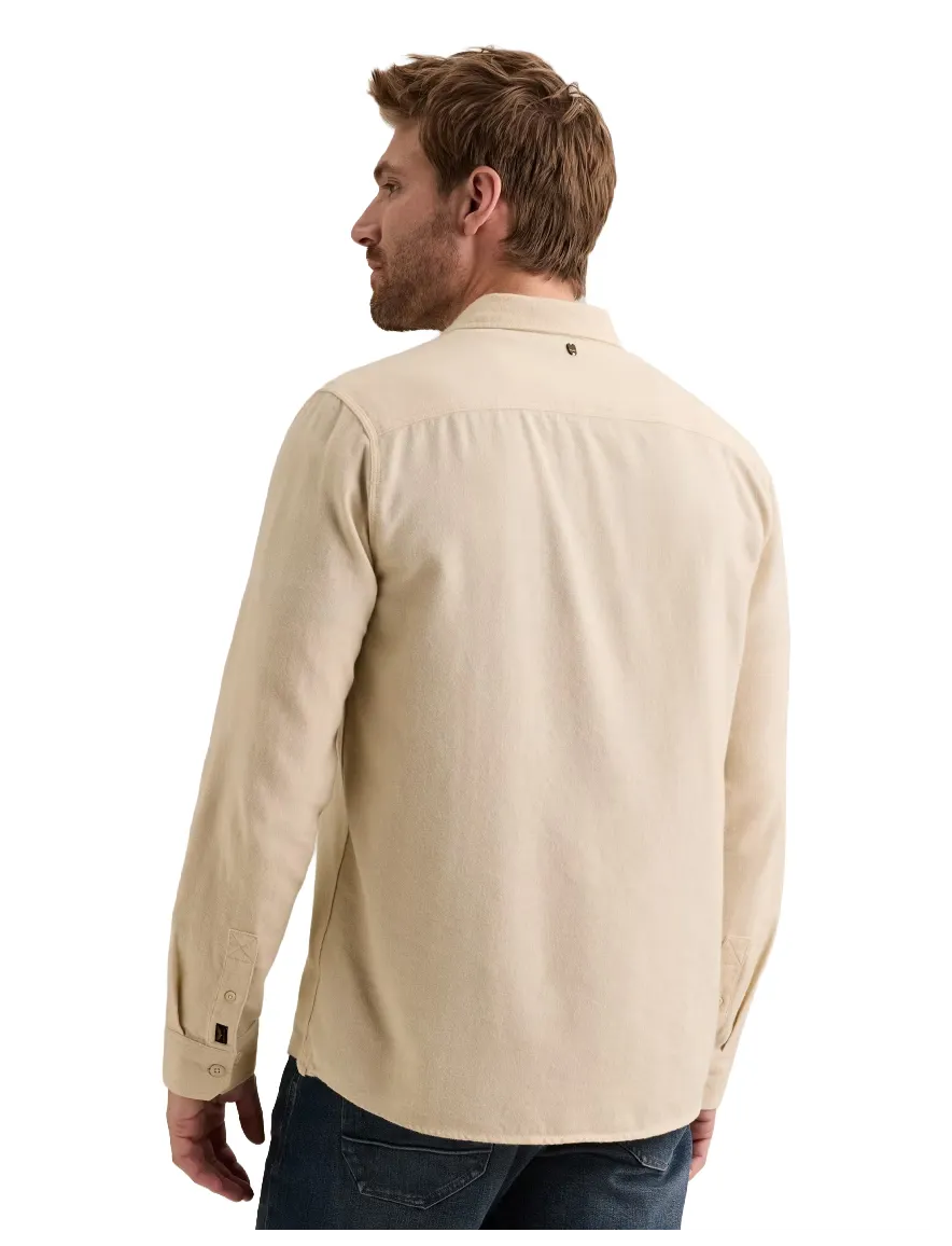 PME Legend overhemd beige gemeleerd