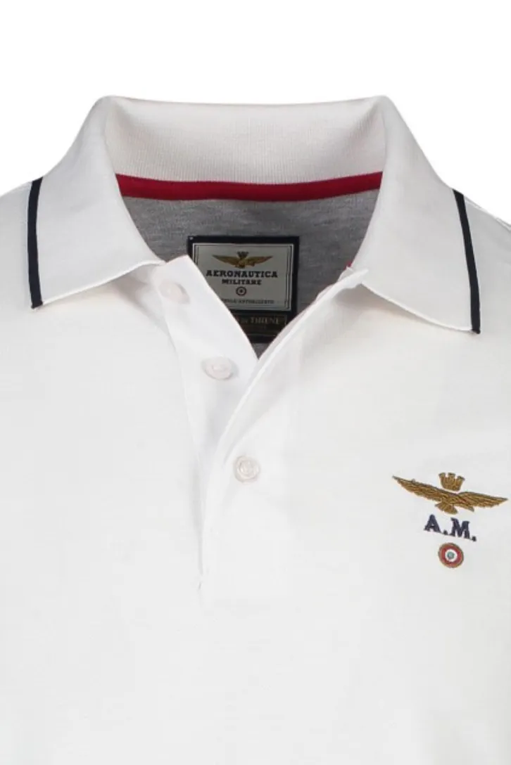 Poloshirt Aeronautica Militare wit