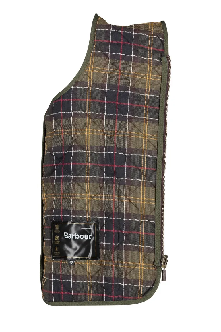 Barbour bodywarmer Olive quilt groen inritsbaar