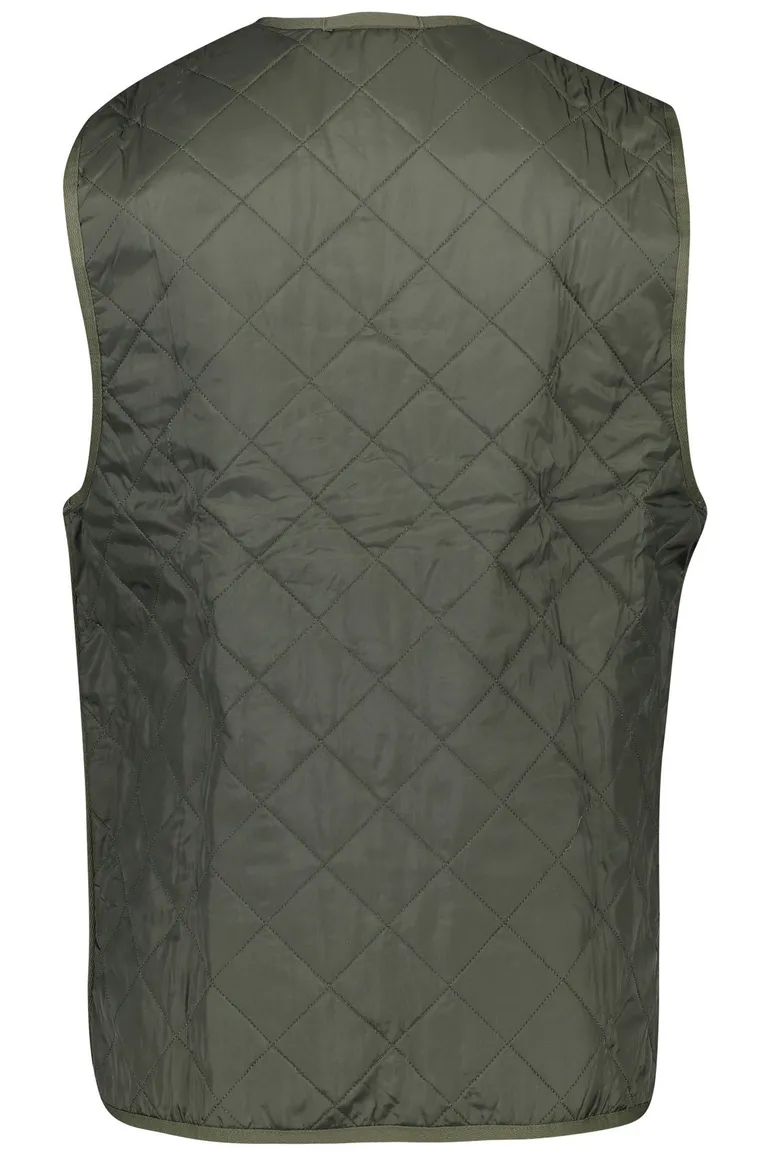 Barbour bodywarmer Olive quilt groen inritsbaar