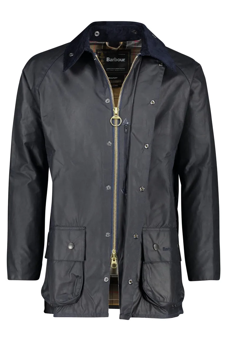 Waxjas Barbour navy Beaufort