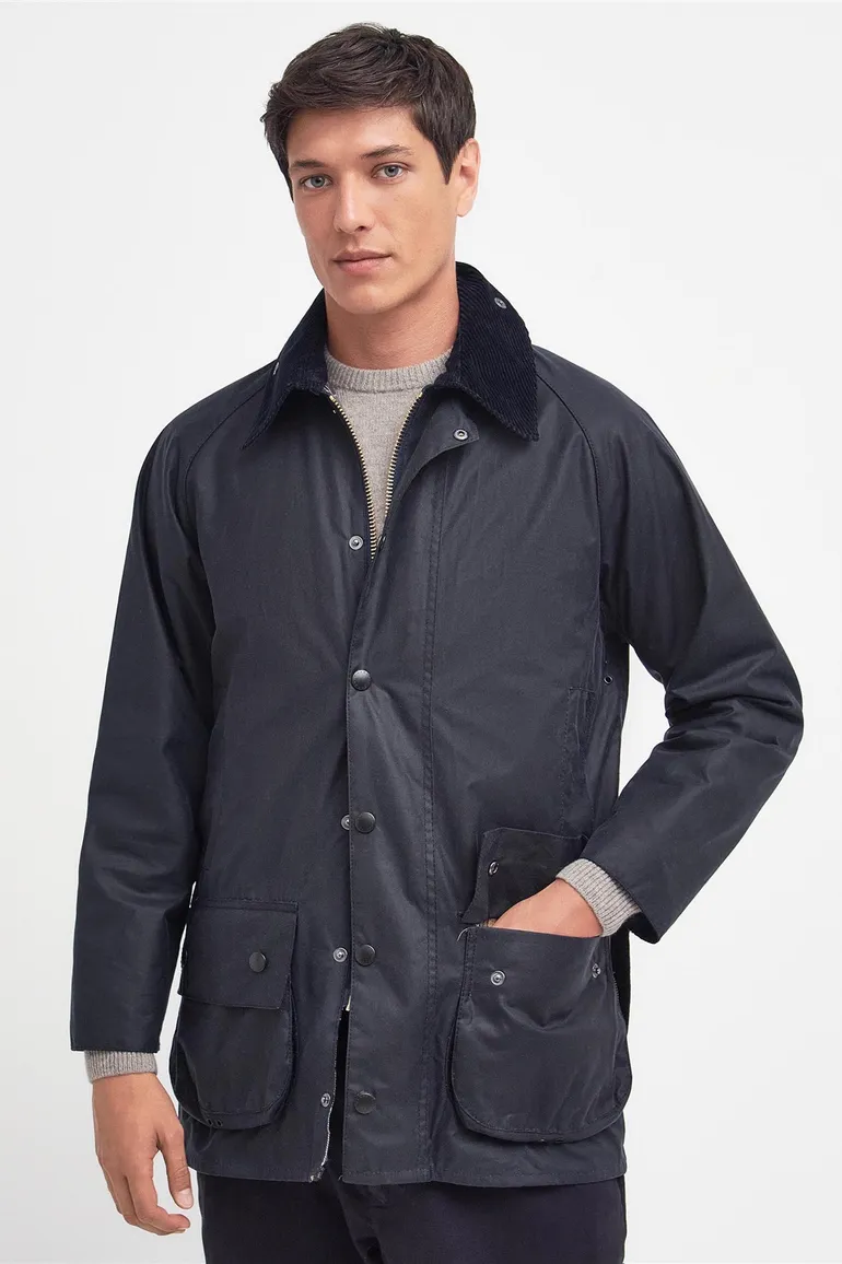 Waxjas Barbour navy Beaufort