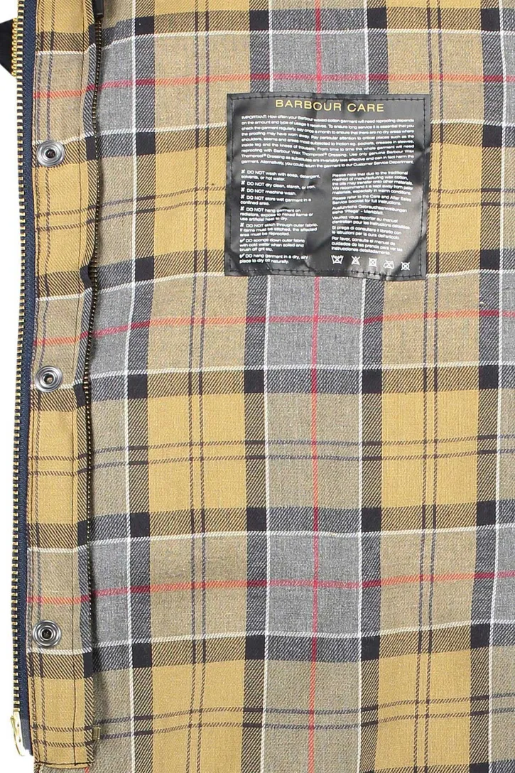 Barbour Beaufort waxjas donkerblauw