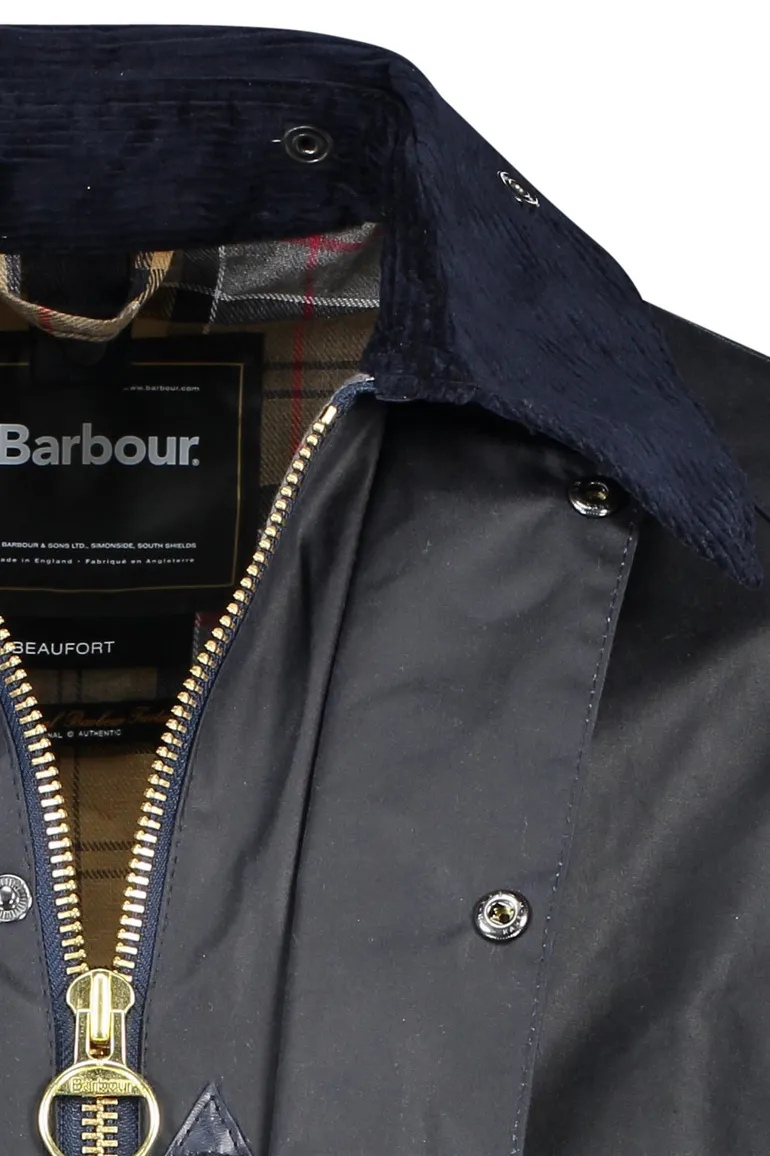 Waxjas Barbour navy Beaufort
