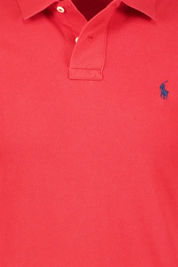 Polo Ralph Lauren polo rood effen katoen slim fit