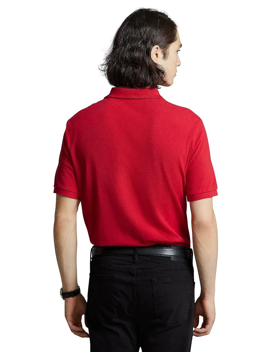 Polo Ralph Lauren polo slim fit rood effen katoen