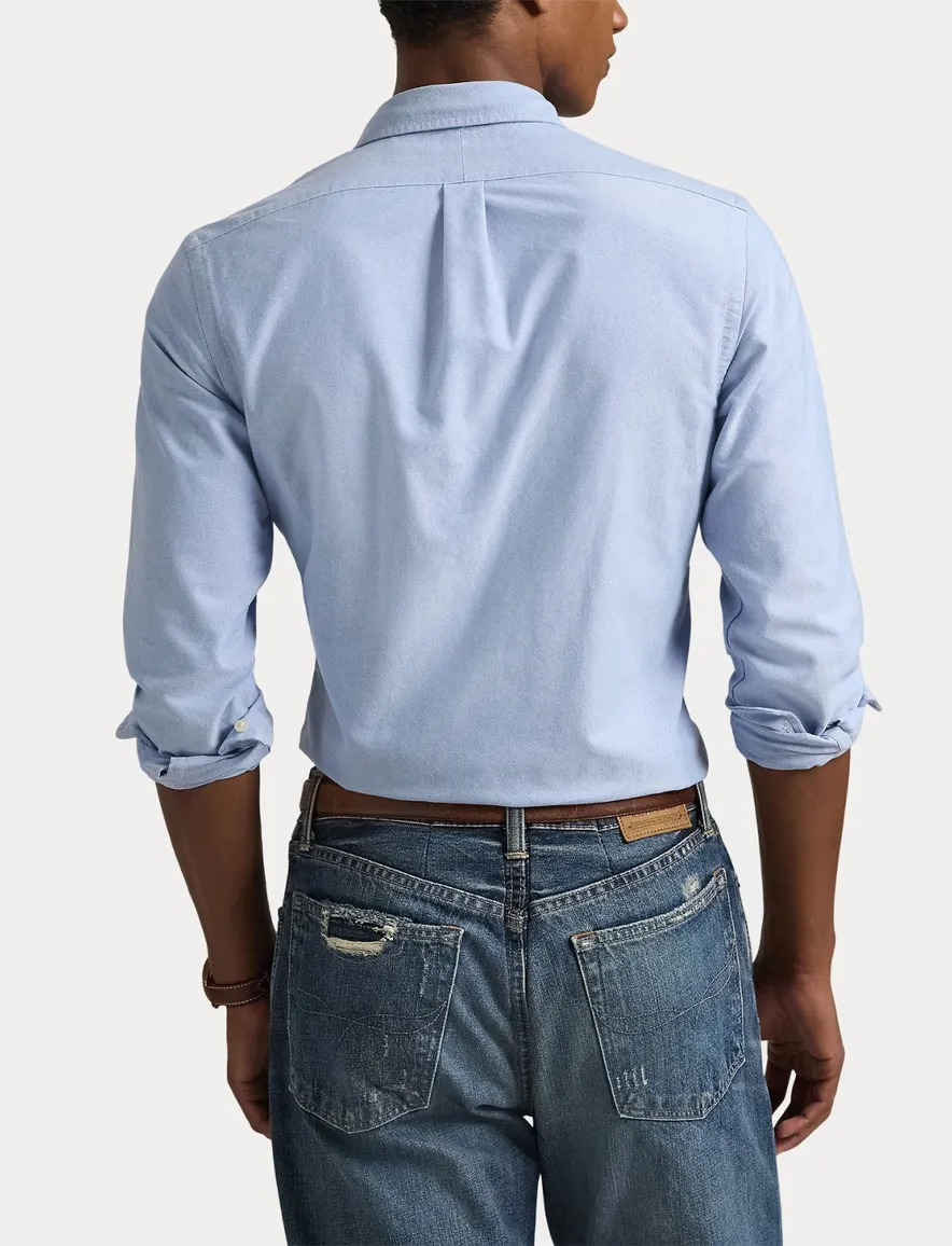 Ralph Lauren overhemd Oxford Slim Fit lichtblauw