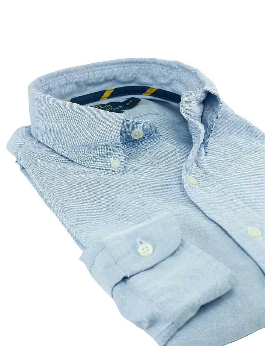 Ralph Lauren overhemd Oxford Slim Fit lichtblauw