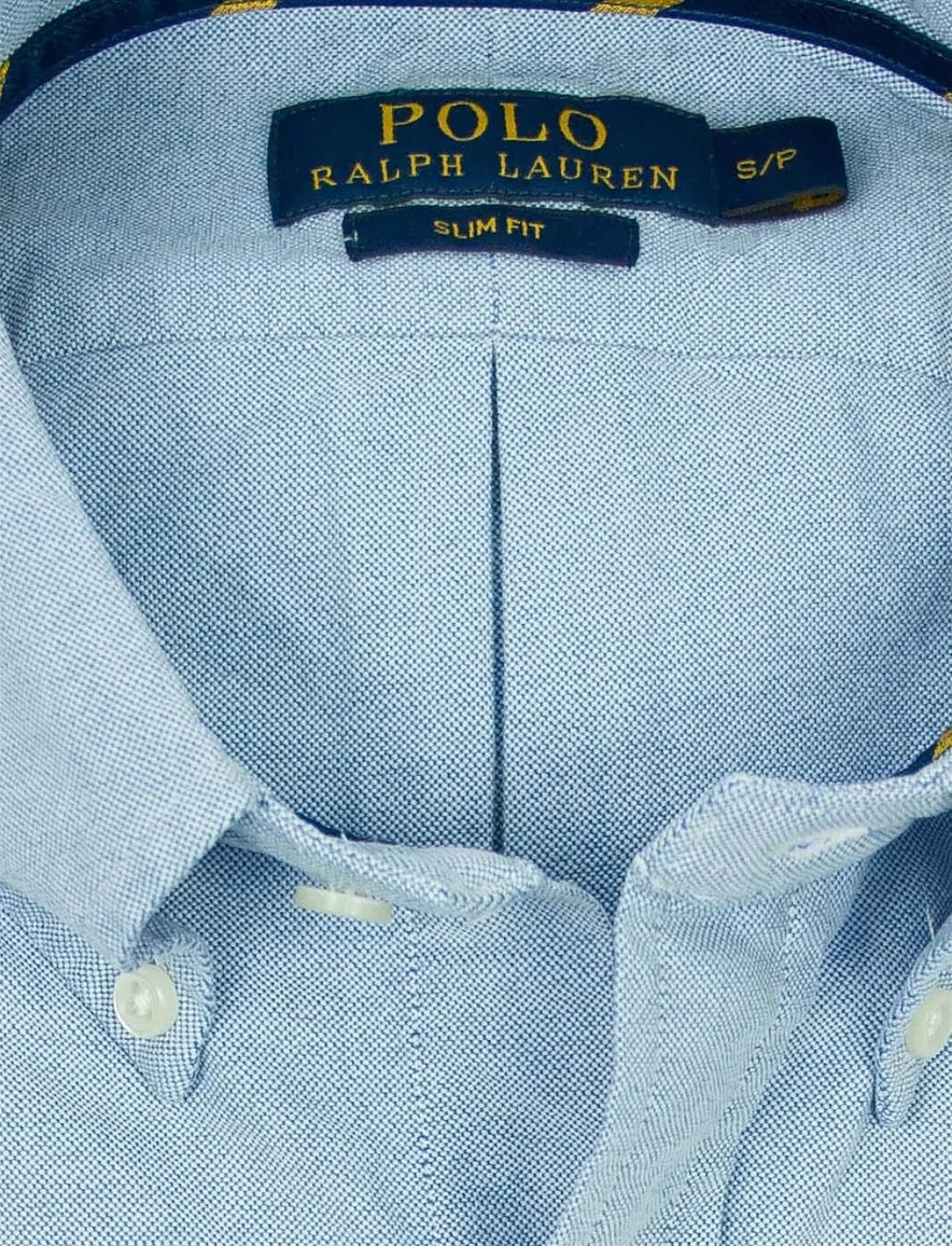 Ralph Lauren overhemd Oxford Slim Fit lichtblauw