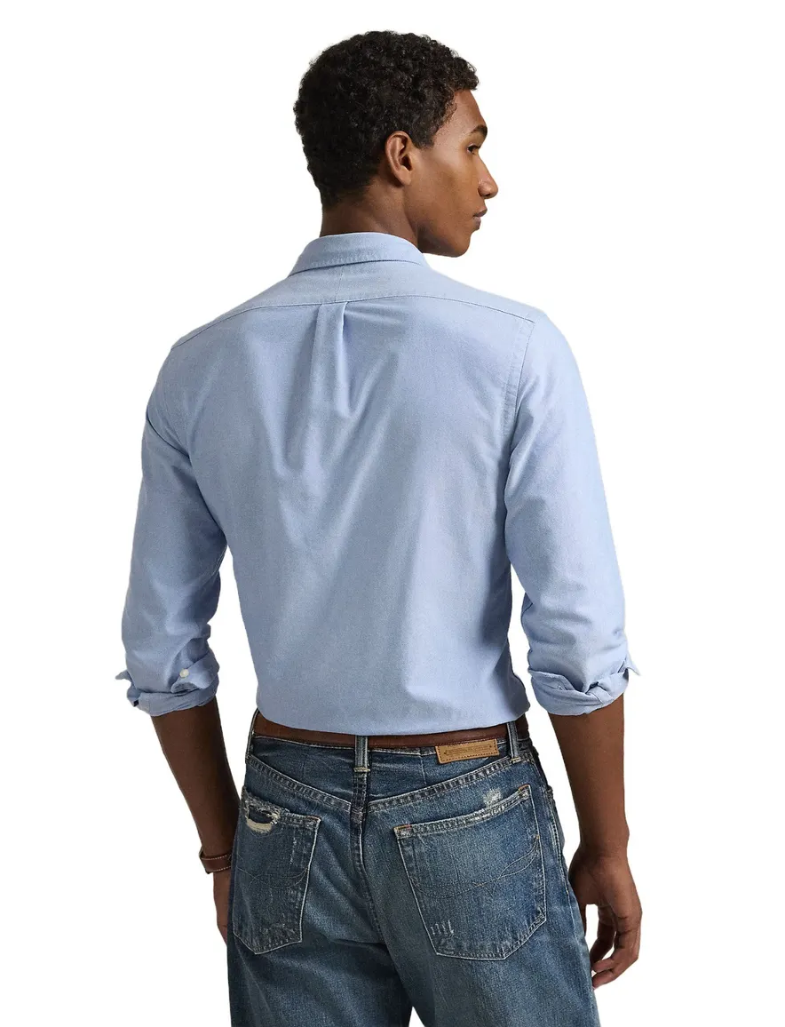 Ralph Lauren overhemd Oxford Slim Fit lichtblauw