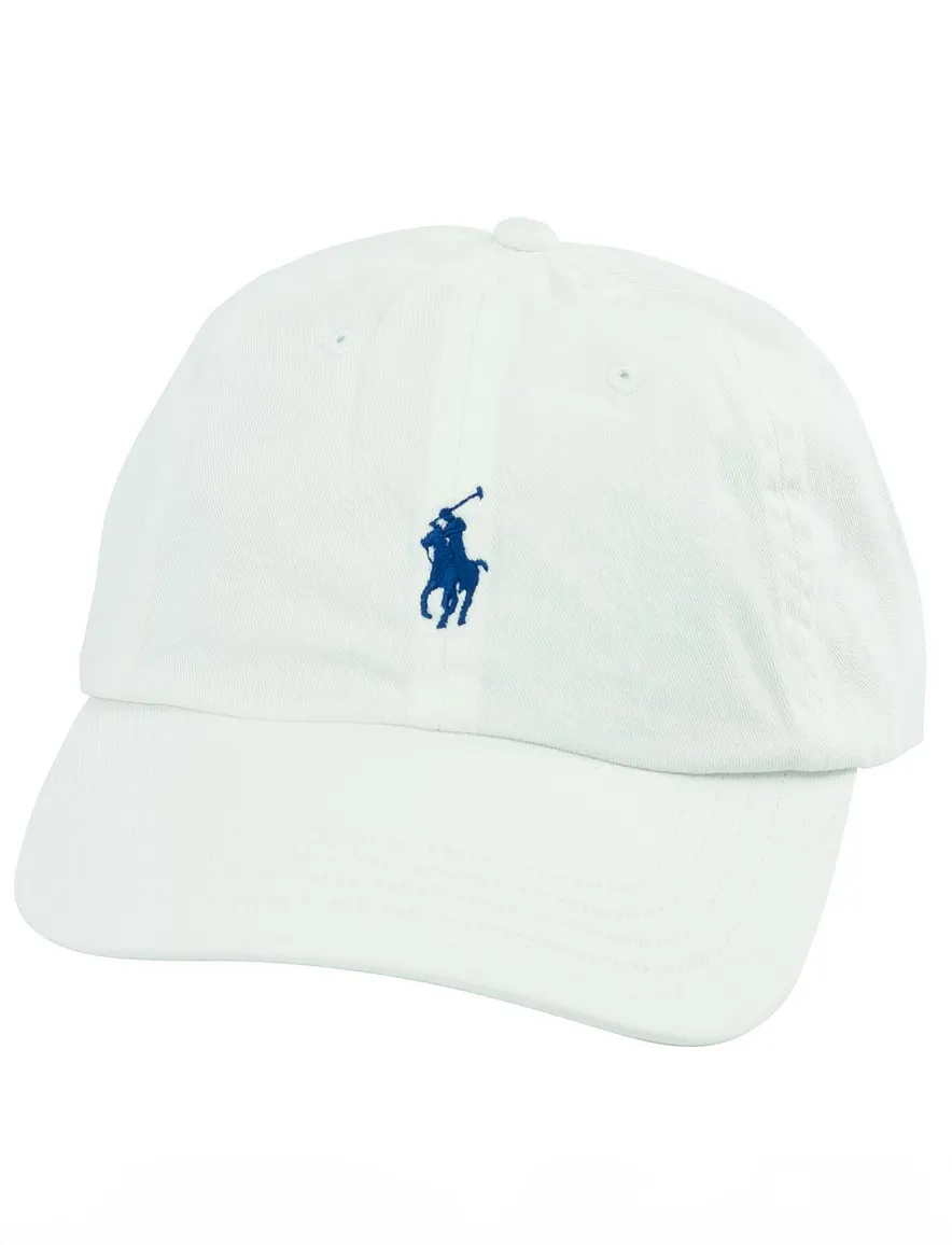Ralph Lauren cap signaalwit blue polo detail