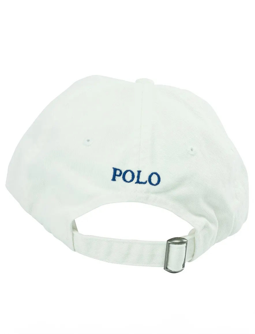 Ralph Lauren cap signaalwit blue polo detail