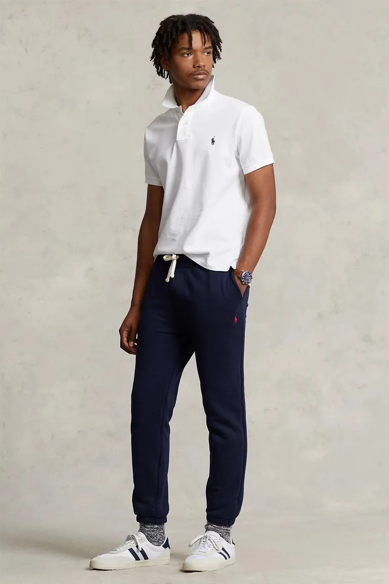 polo Polo Ralph Lauren wit effen katoen slim fit