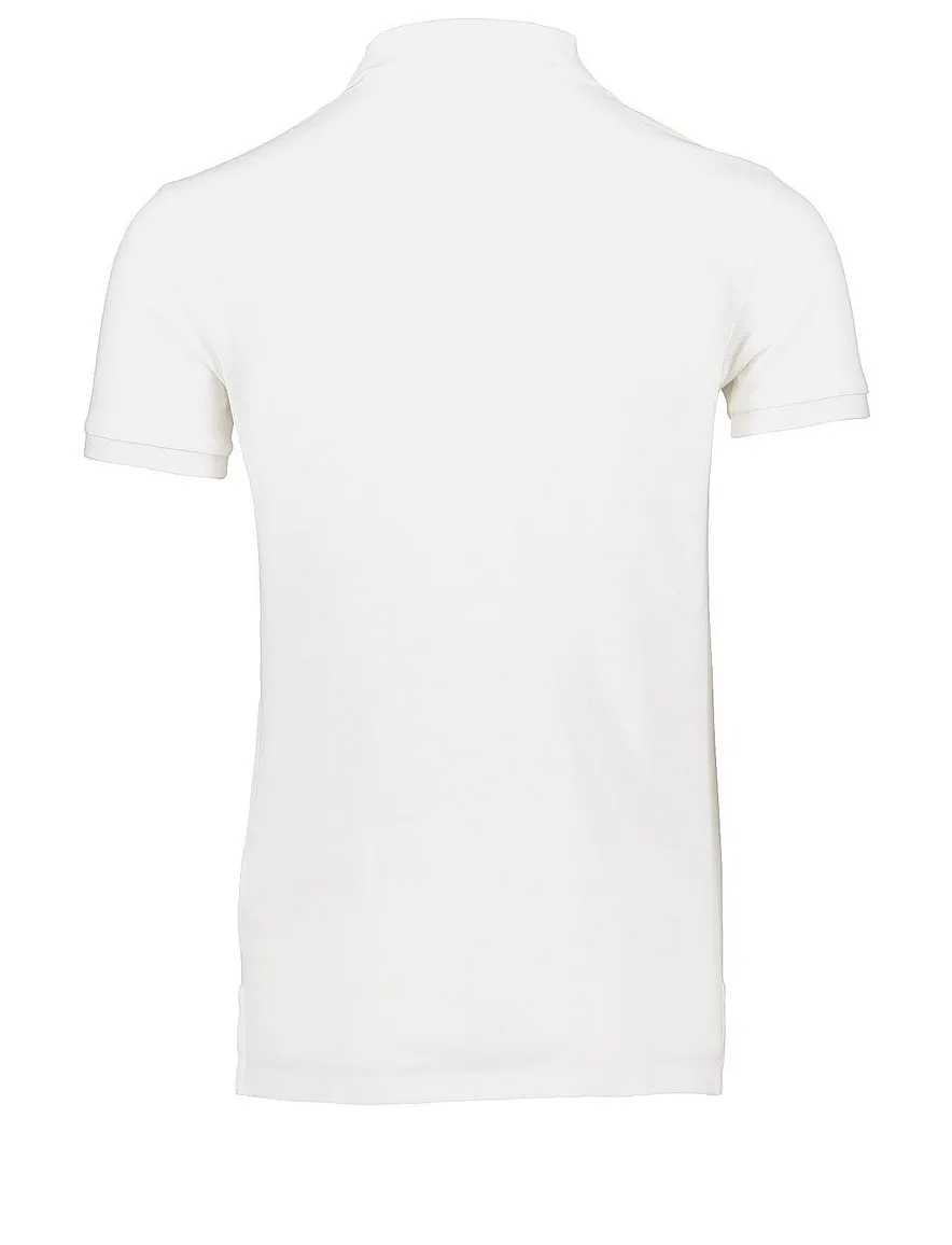 polo Polo Ralph Lauren wit effen katoen slim fit