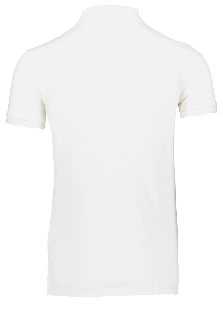 Polo Ralph Lauren polo slim fit wit effen katoen