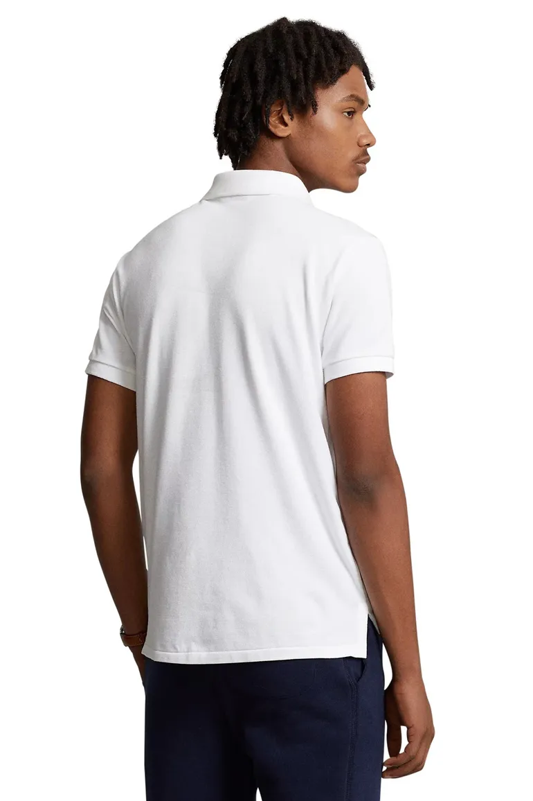 polo Polo Ralph Lauren wit effen katoen slim fit
