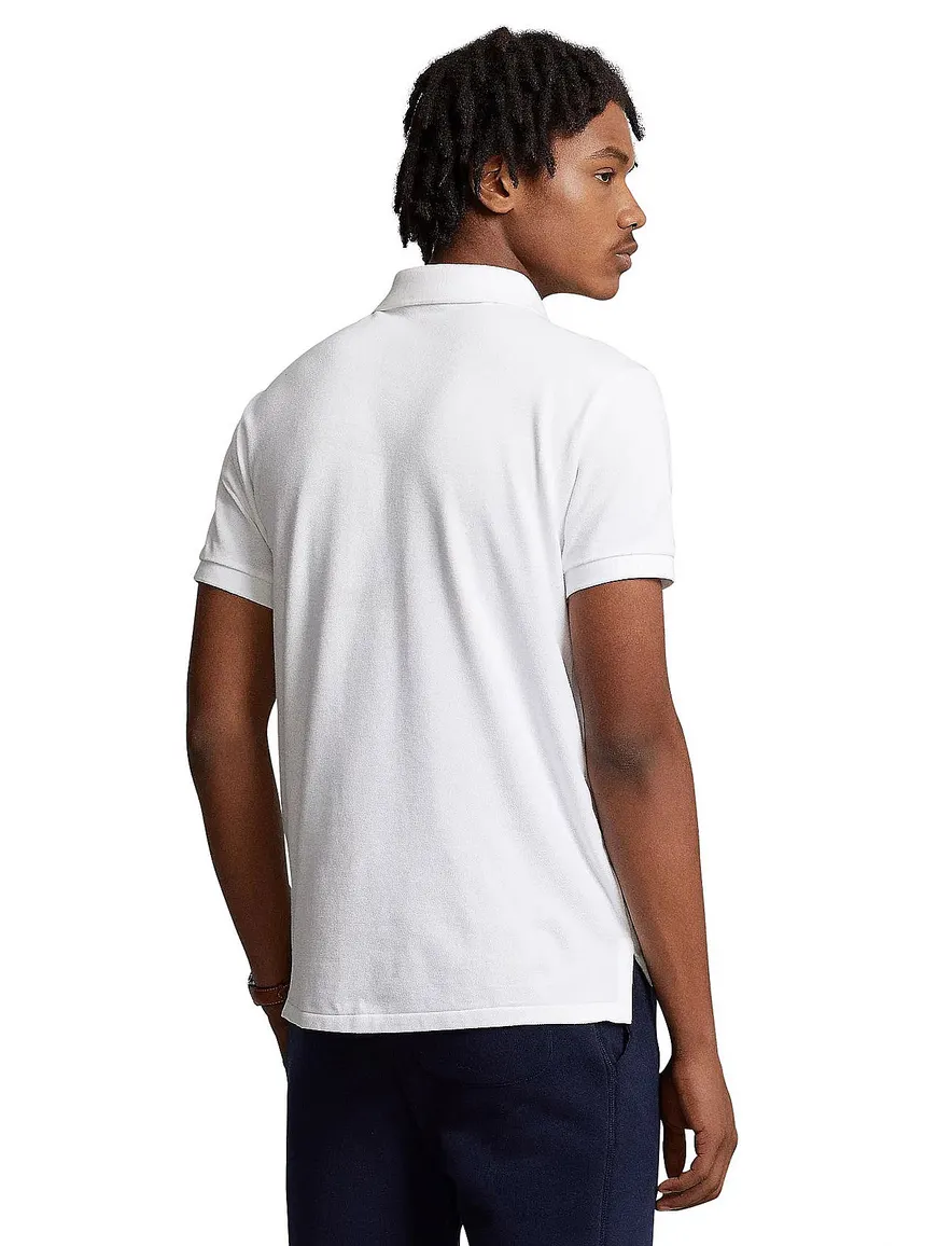 polo Polo Ralph Lauren wit effen katoen slim fit