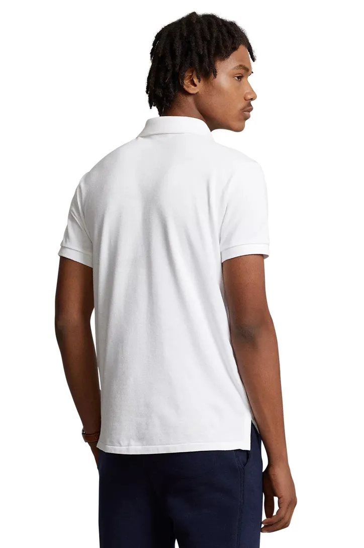 Polo Ralph Lauren polo wit effen katoen slim fit