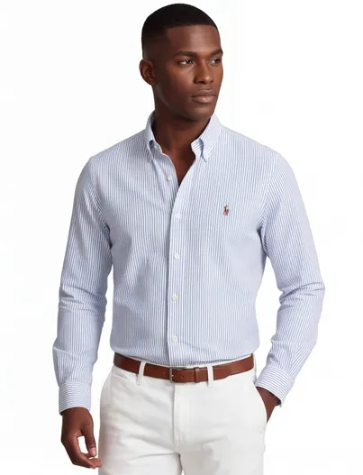 Polo Ralph Lauren Ralph Lauren overhemd blauw/wit streeppatroon