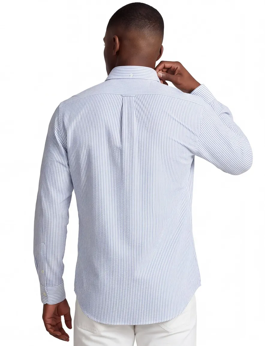 Ralph Lauren overhemd light blue streepmotief