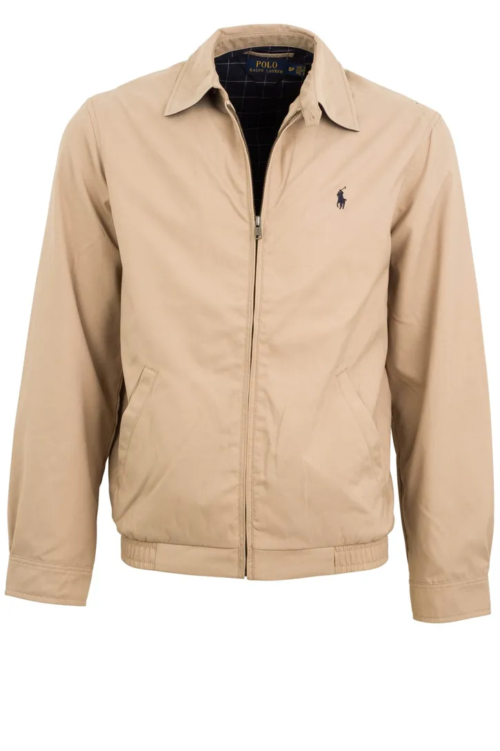 Polo Ralph Lauren tussenjas beige normale fit rits