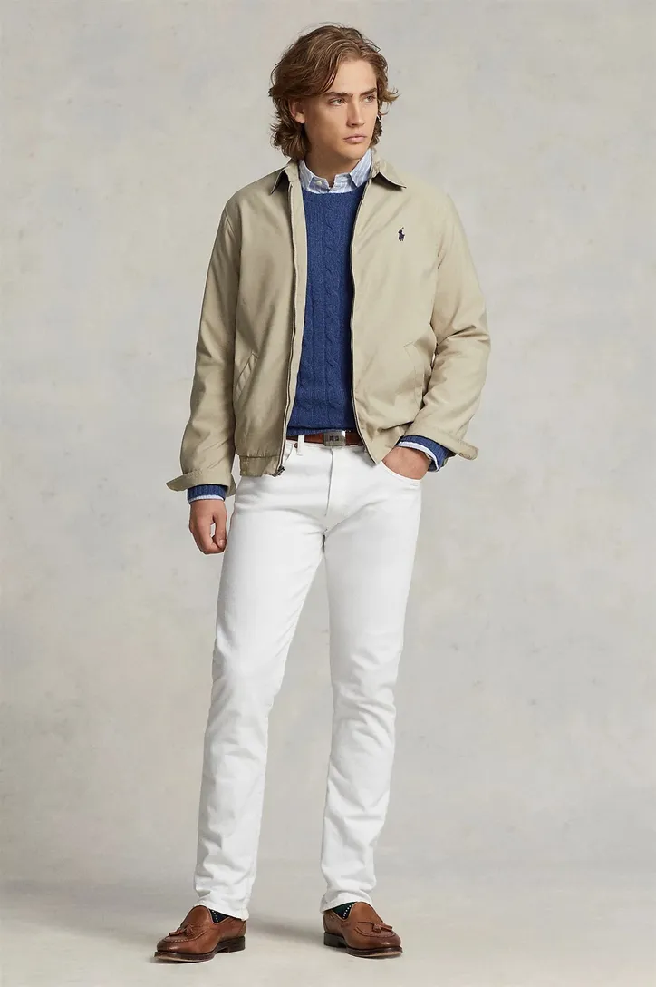 Polo Ralph Lauren tussenjas beige normale fit rits