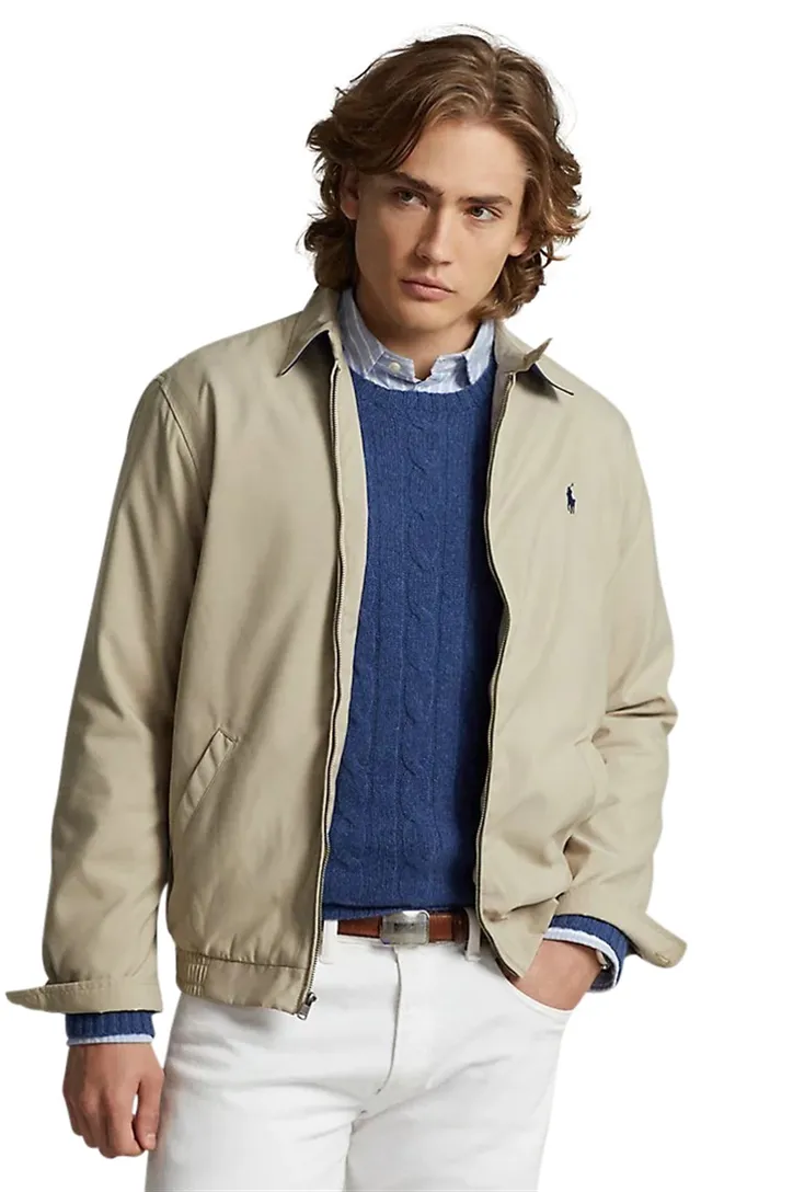 Polo Ralph Lauren tussenjas beige normale fit rits