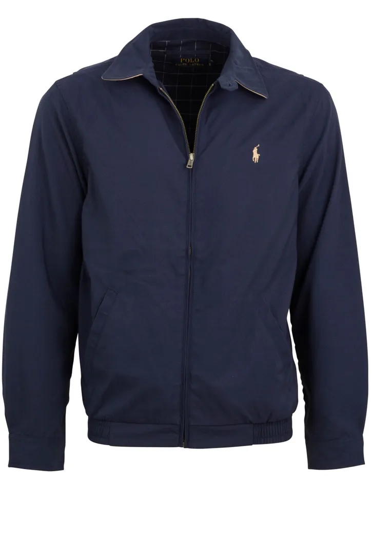 Polo Ralph Lauren tussenjas navy normale fit uni rits