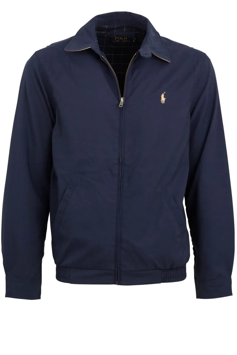 tussenjas Polo Ralph Lauren donkerblauw normale fit effen rits