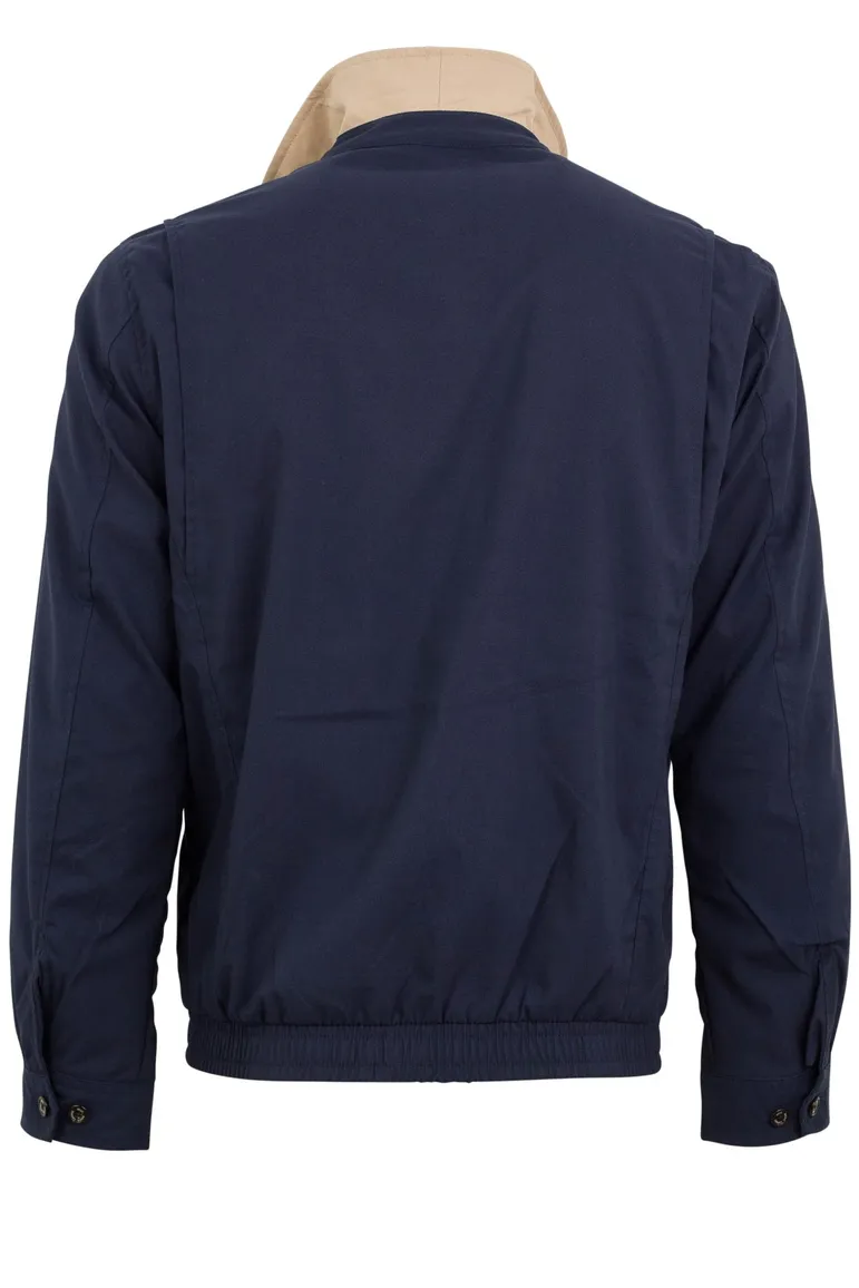 tussenjas Polo Ralph Lauren donkerblauw normale fit effen rits