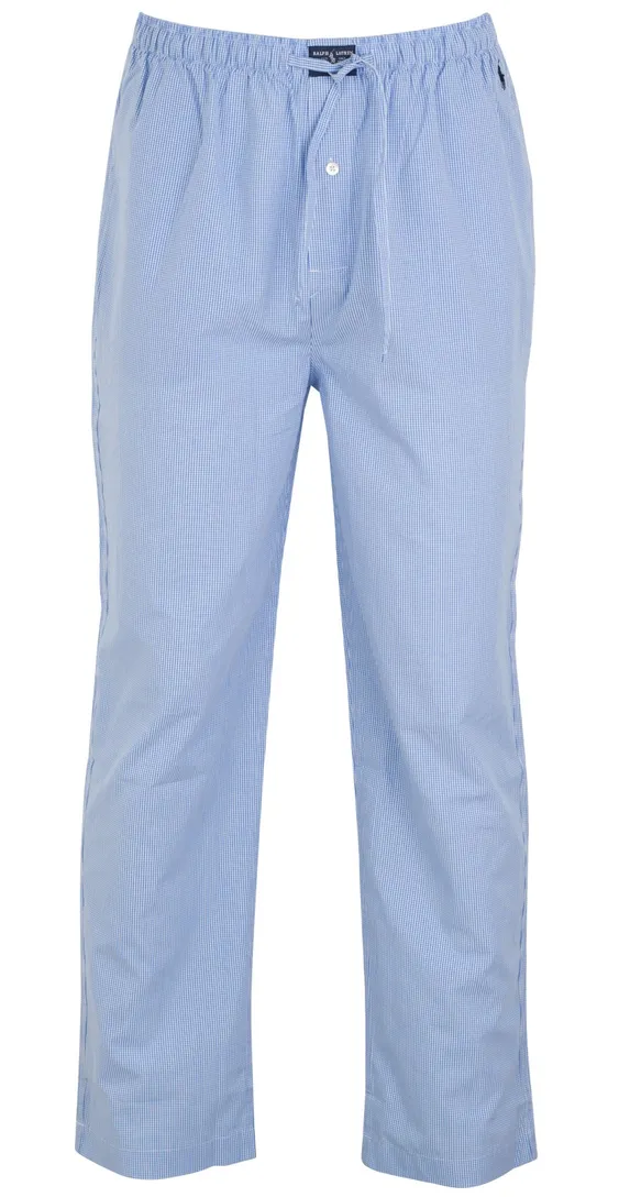 Ralph Lauren pyjamabroek Light Blue Gingham