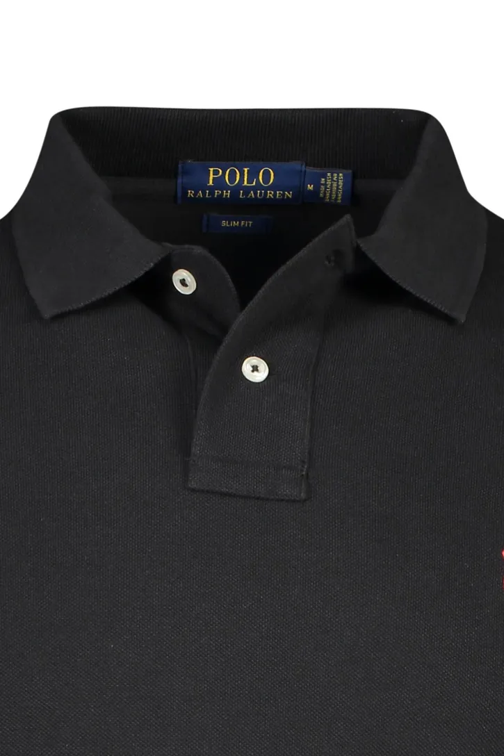 Polo Ralph Lauren polo zwart uni met logo
